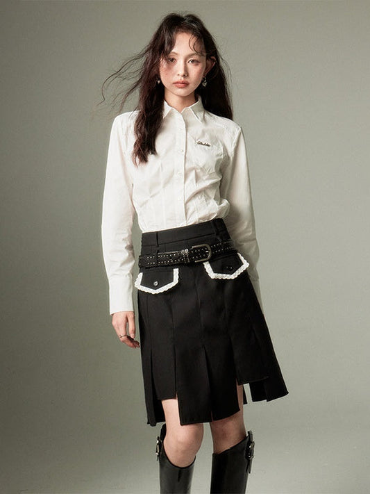 Irregular Hem Skirt