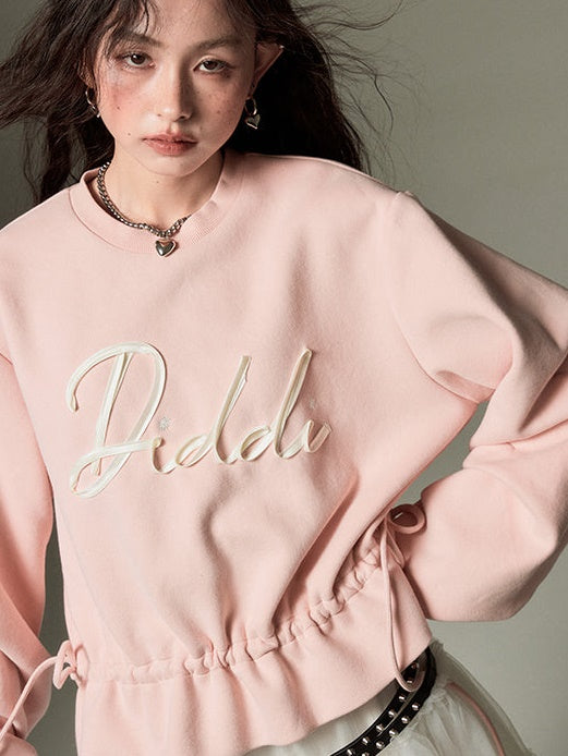 Ribbon Embroidered Pullover