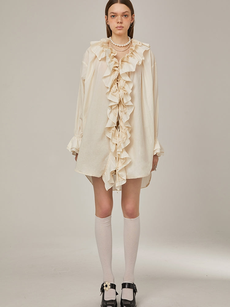 Multi-Layered Ruffled Shirt