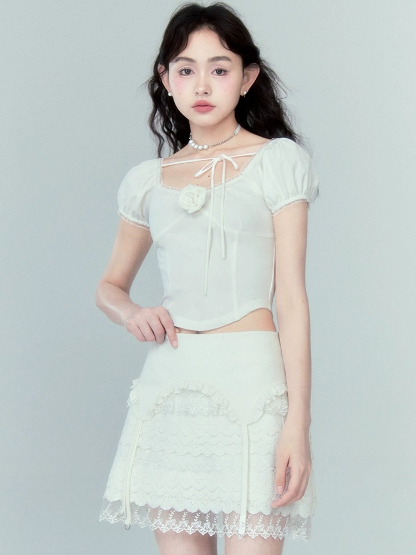 Multi-layer Lace Skirt