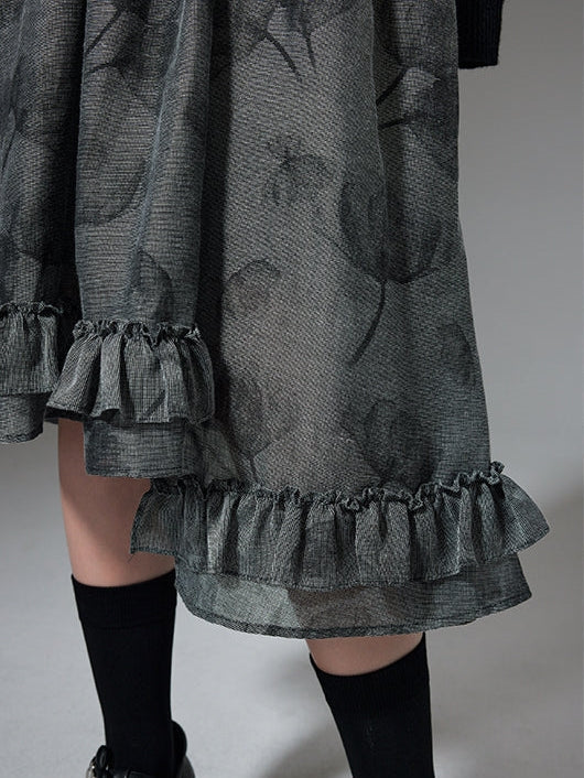 Floral Suspender Skirt