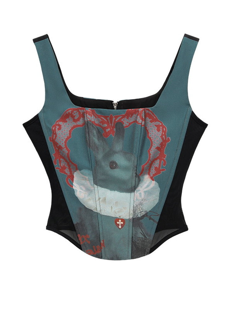 Sexy Rabbit Rose Stretch Slim Tops