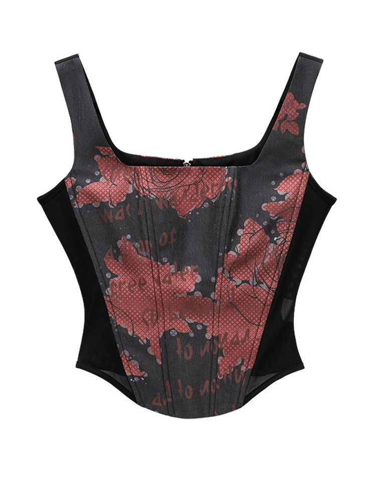 Sexy Rabbit Rose Stretch Slim Tops