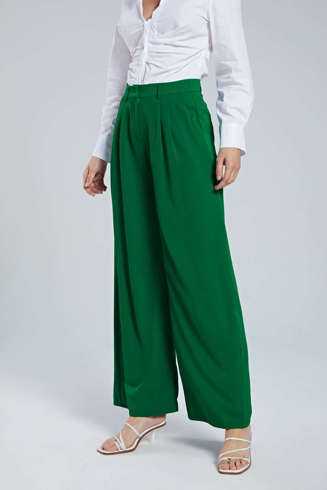 Wide Leg Suit Pants