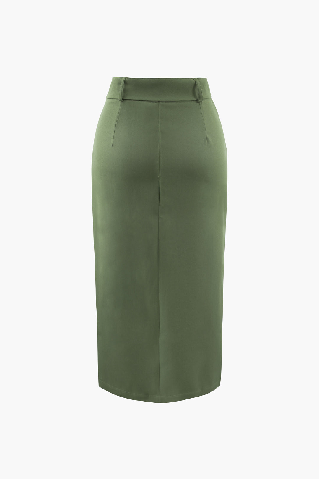 Asymmetric Pleated Midi Skirt