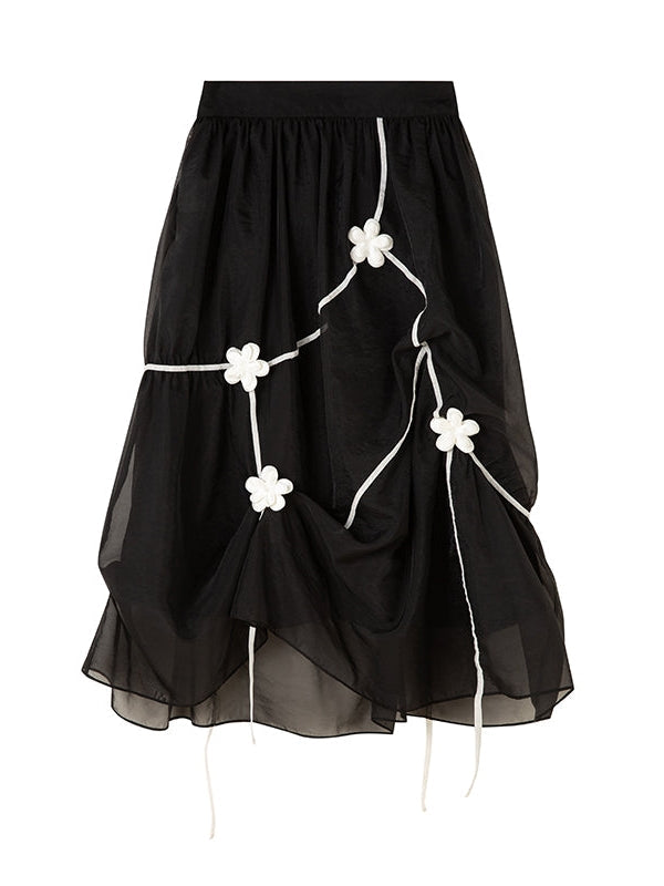 Line Segmentation Flowers Fairy Skirt