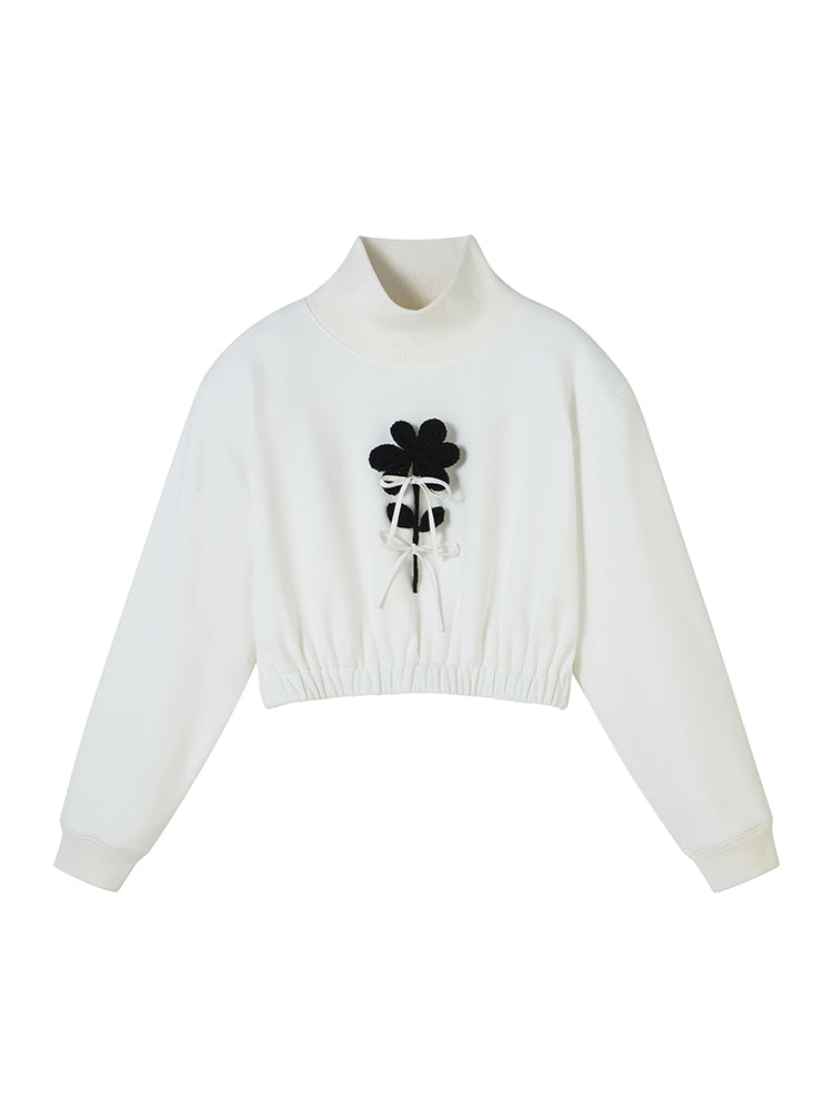 Flower Sweater Three-dimensional Pullover