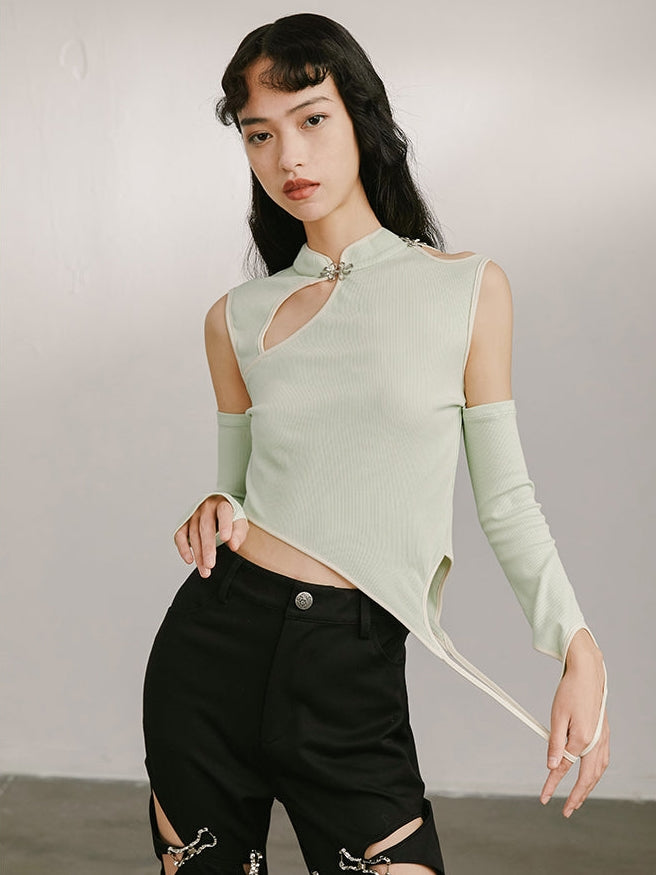 Irregular Hollow Design Top