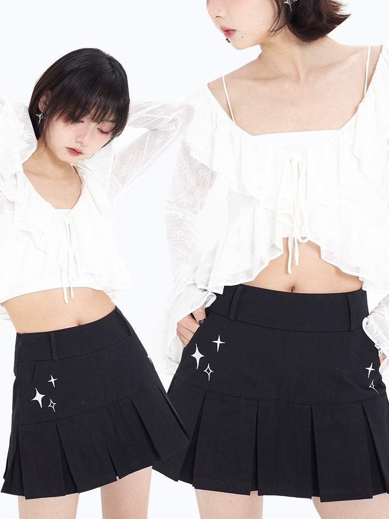 A-line Pleated Skirt