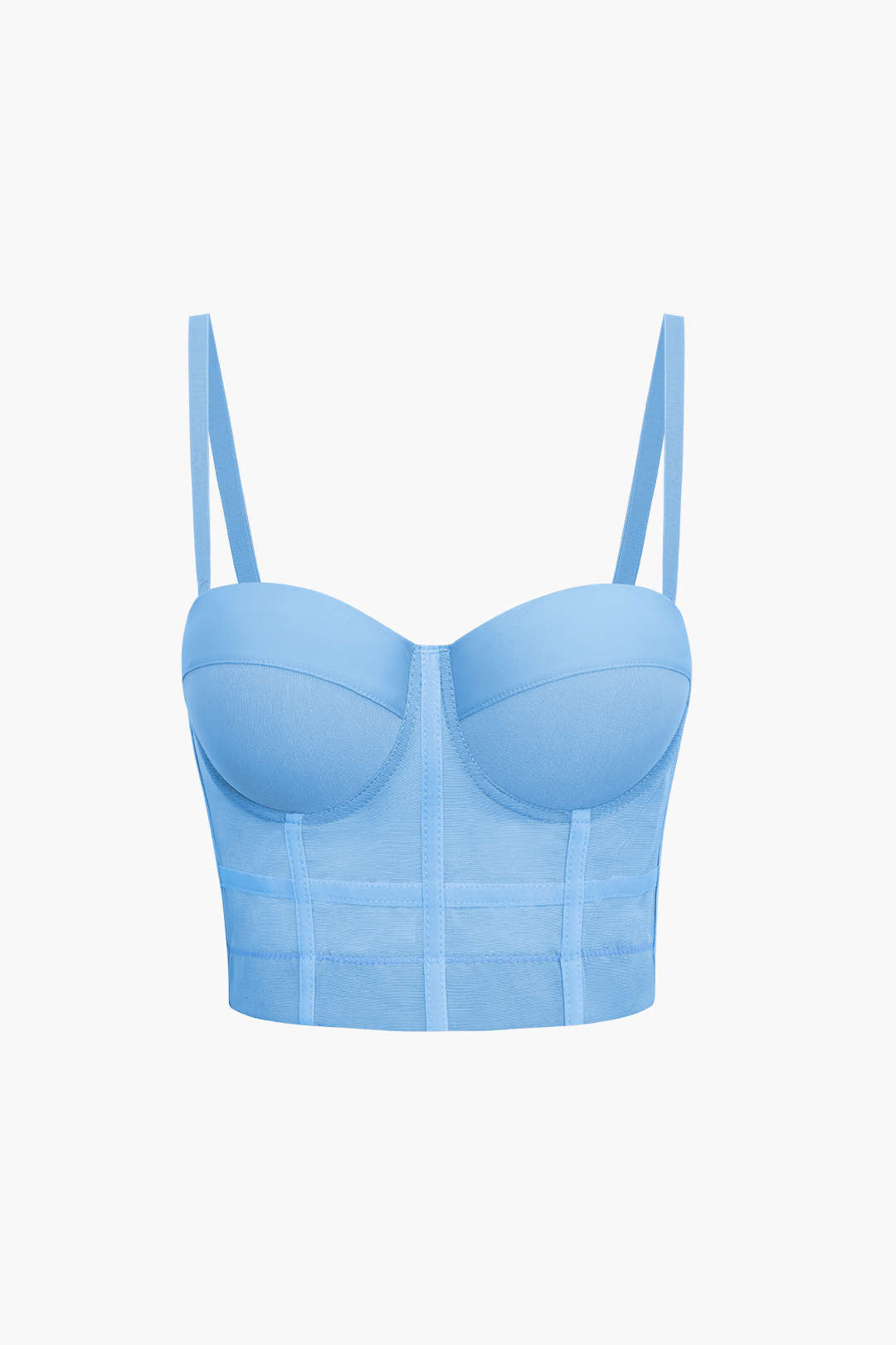 Mesh Underwire Bustier Top